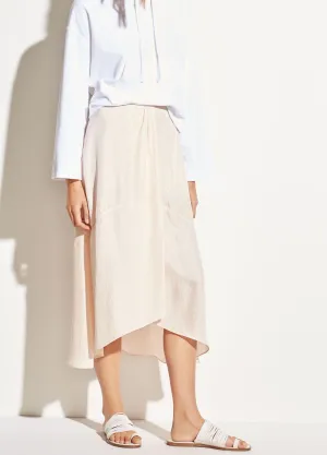 Twist Drape Skirt in Oat Blush