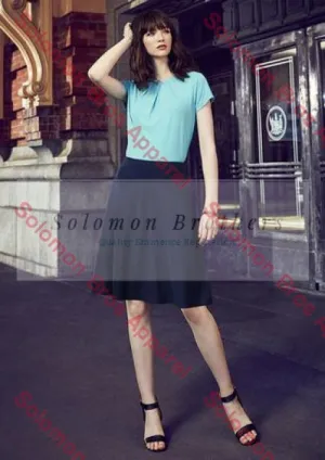 Womens Bandless Flared Skirt