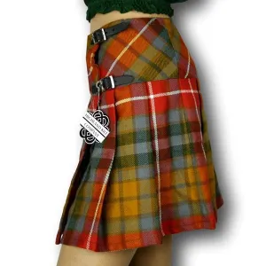 Women's Billie Kilt, Mini Skirt, Buchanan Ancient Tartan