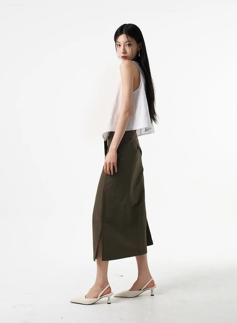 Wrapped Maxi Skirt IA325